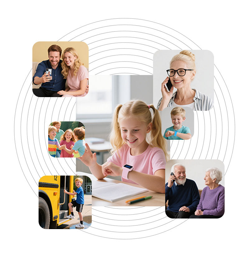 Lagenio kids smartwatch with voice calls video calls and quick emergency calls